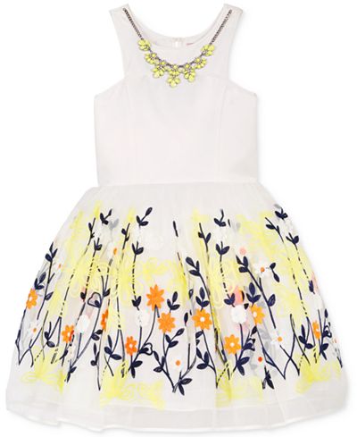 Nanette Lepore Embroidered Floral Dress, Big Girls (7-16)
