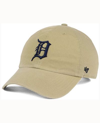 '47 Brand Detroit Tigers Khaki Clean UP Cap - Sports Fan Shop By Lids ...