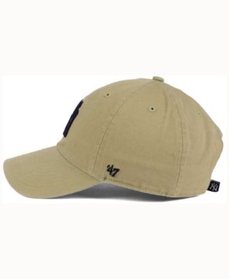 New Era NY Yankees 9forty Washed Mini Logo Cap In Khaki