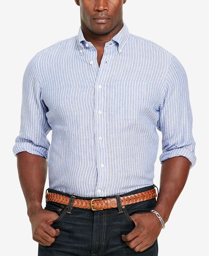 Ralph lauren big top and tall linen shirts