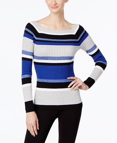 INC International Concepts Striped Sweater, Only at Macy's