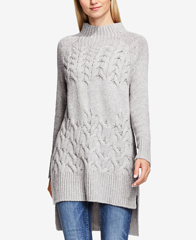 Vince Camuto High-Low Cable-Knit Sweater