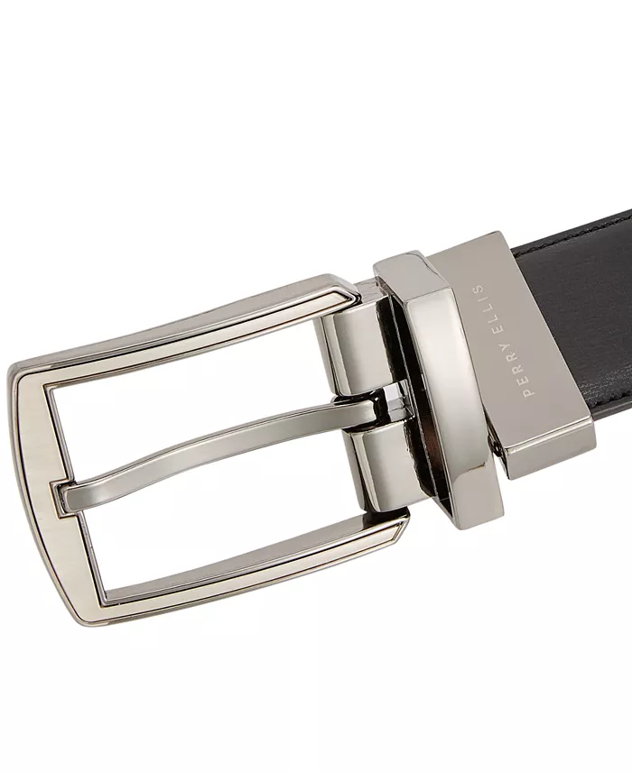 Men's Reversible Feather Stitch-Edge Belt - thumbnail 2