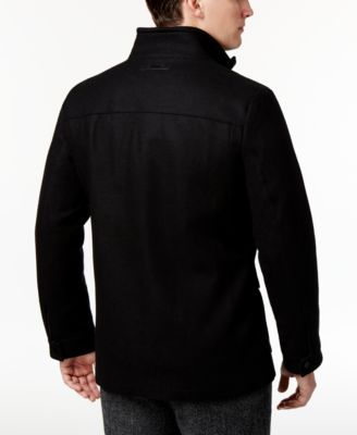 Calvin Klein Men's Wool Stand-Collar Coat 