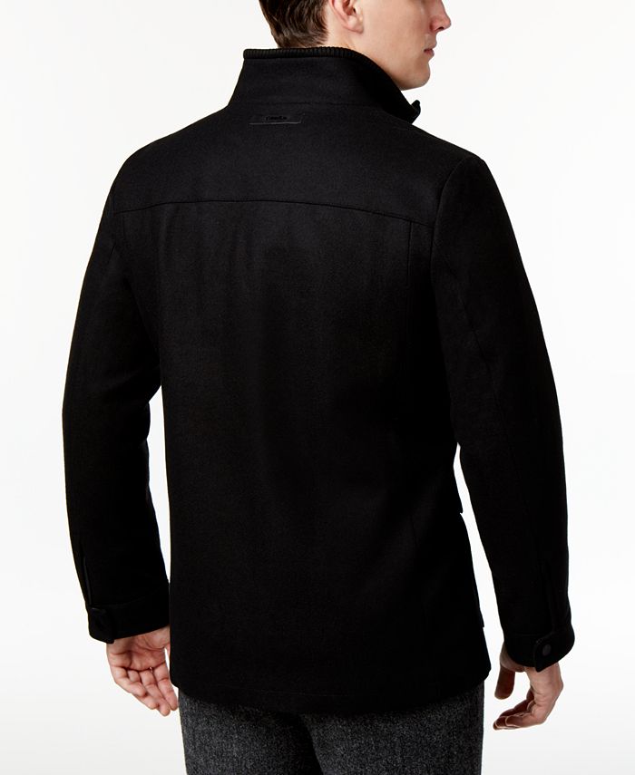 calvin klein stand collar coat