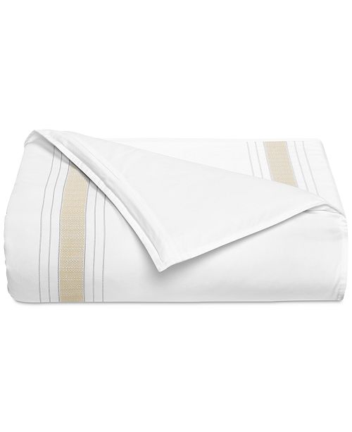 Hotel Collection CLOSEOUT! Woven Accent King Duvet Cover, Created for