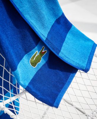 Lacoste Signature Logo Bath Towel, 100% Terry Cotton
