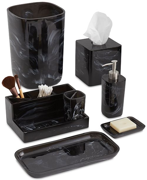 Paradigm Murano Black Bath Accessories Collection & Reviews Bathroom