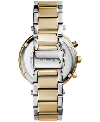 Michael Kors - Women's Chronograph Parker Two Tone Stainless Steel Bracelet Watch 39mm MK5626