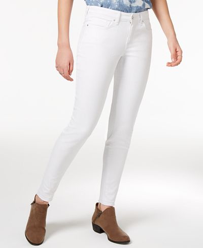 WILLIAM RAST The Perfect Skinny White Wash Released-Hem Jeans