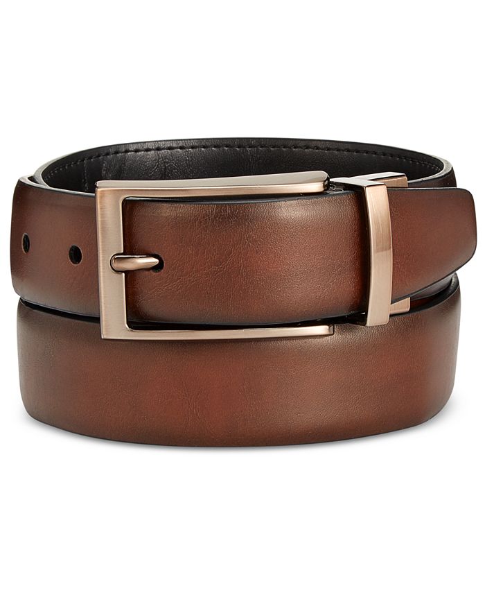 Ryan Seacrest Distinction Tuscan Leather Reversible Belt & Reviews ...