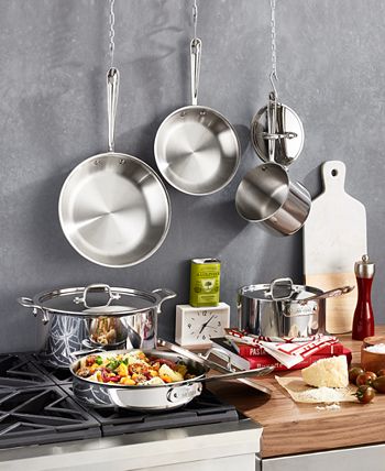 All-Clad - Stainless Steel Cookware, 10 Piece Set