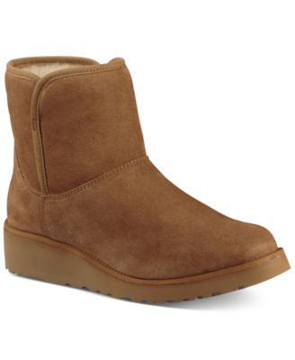 ugg kristin slim short sheepskin wedge boots