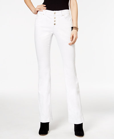 INC International Concepts Curvy White Wash Bootcut Jeans, Only at Macy's