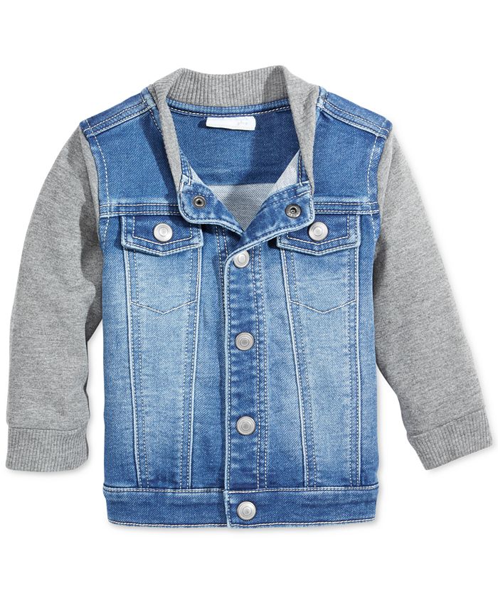 First Impressions Denim Bomber Jacket Baby Boys Created for