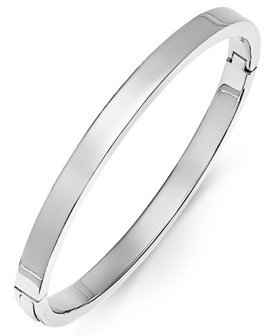 Polished Smooth Bangle Bracelet in Stainless Steel