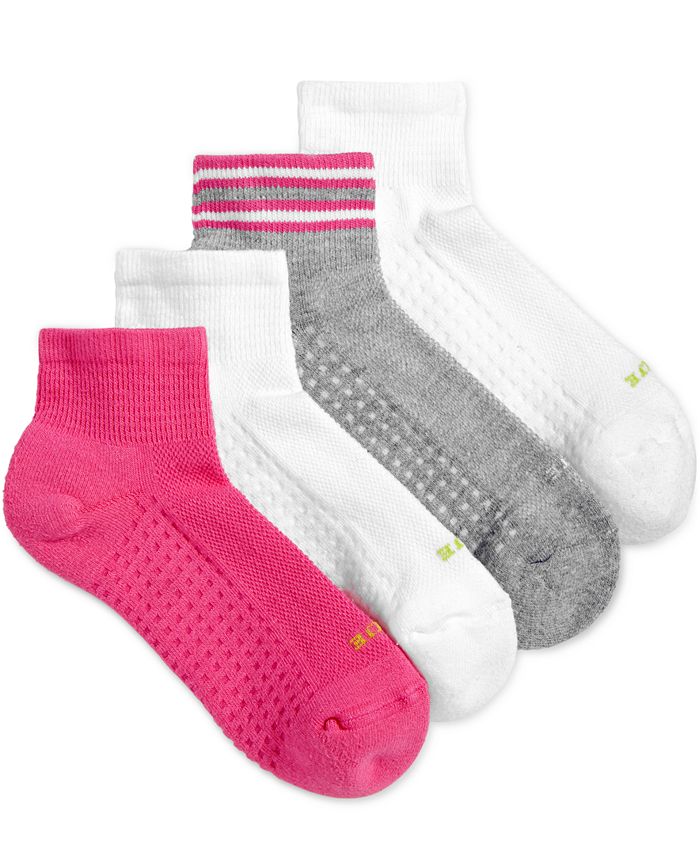 Hue Women's Air Cushion Quarter Top Socks 3 Pack - Macy's