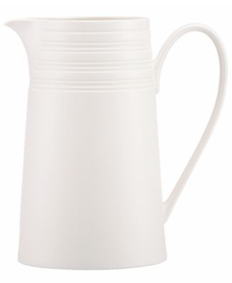 kate spade new york Dinnerware, Fair Harbor White Truffle Large Pitcher ...