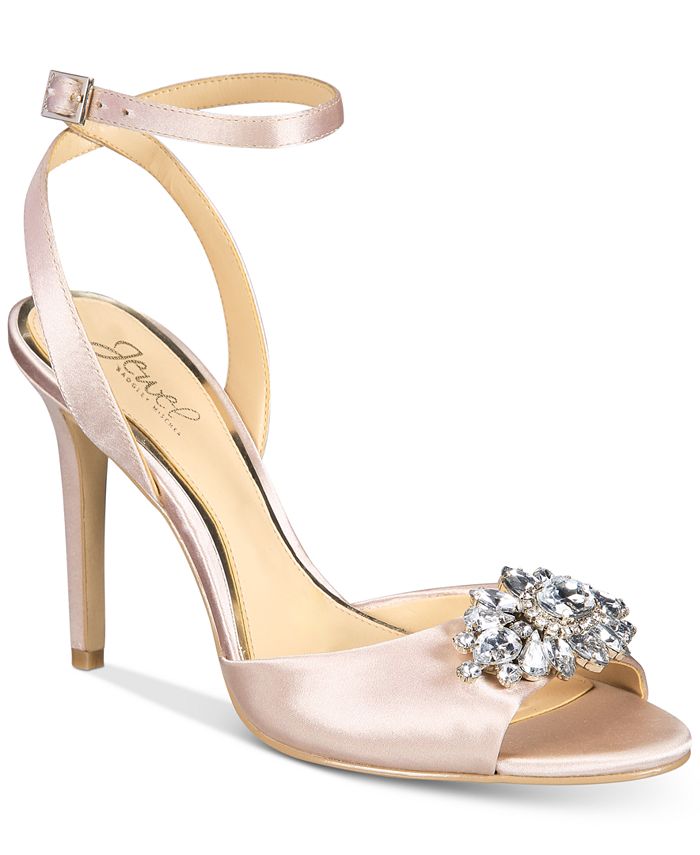 Jewel Badgley Mischka Hayden Embellished Sandals - Macy's