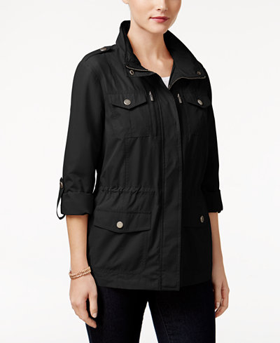 Style & Co Petite Utility Jacket, Only at Macy's - Jackets - Women - Macy's