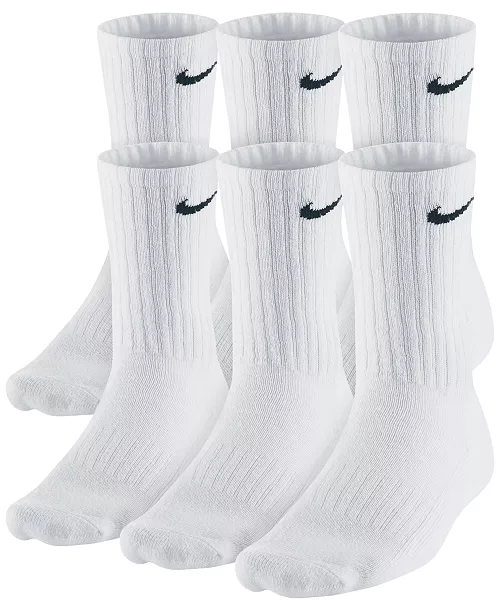 Nike Unisex Everyday Cushioned Cotton Crew Socks, 6-Pack