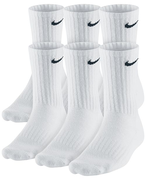 Nike Men's Cotton Crew Socks 6-Pack & Reviews - Socks - Men - Macy's