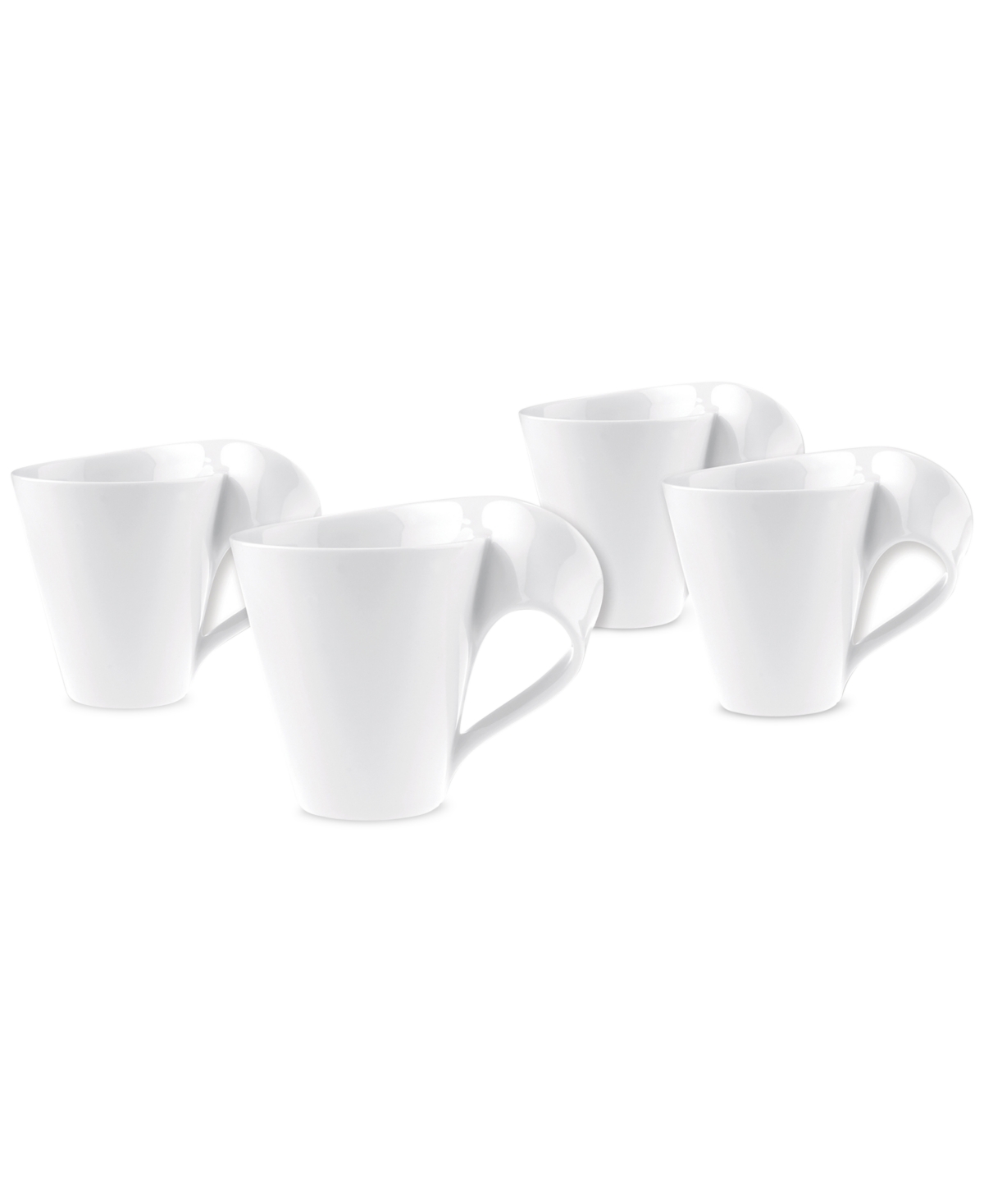 New Wave Collection 4-Pc. Mug Set, Created for Macy's - White