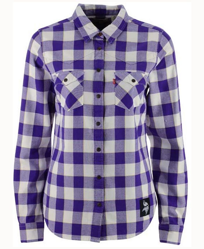 Minnesota vikings flannel top shirt
