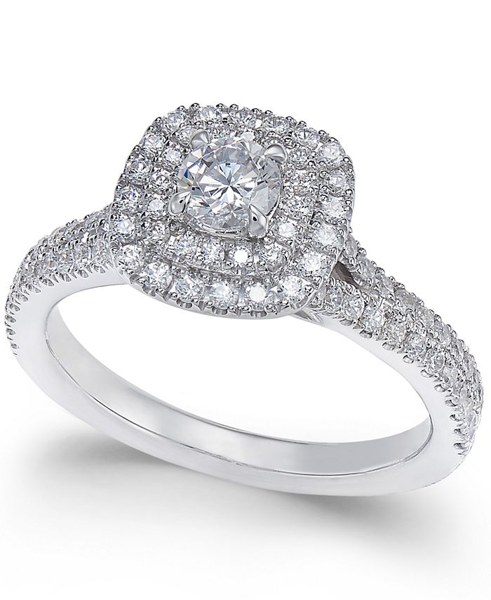 X3 Certified Diamond Engagement Ring 1 ct. t.w. in 18k White