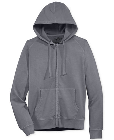 American Rag Men's Washed Fleece Zip Hoodie with Pockets, Only at Macy's