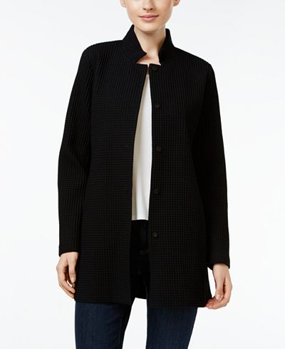 Eileen Fisher Cotton-Blend Stretch Jacket
