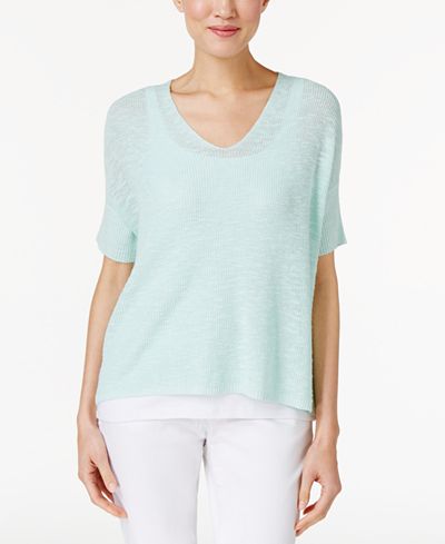 Eileen Fisher High-Low Boxy Top