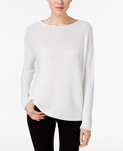 Eileen Fisher Round-Neck Boxy Top