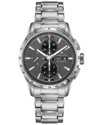 Hamilton - Men's Swiss Automatic Broadway Stainless Steel Bracelet Watch 43mm H43516131