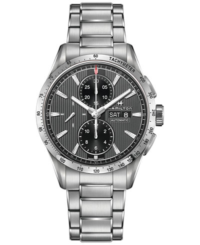 Hamilton Men's Swiss Automatic Broadway Stainless Steel Bracelet Watch 43mm H43516131
