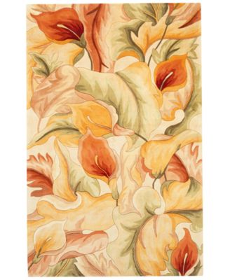 Kas - Catalina 758 Ivory Calla Lilies 30" x 50" Area Rug