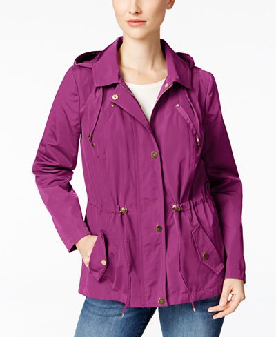 Charter Club Water-Resistant Hooded Utility Jacket, Only at Macy's