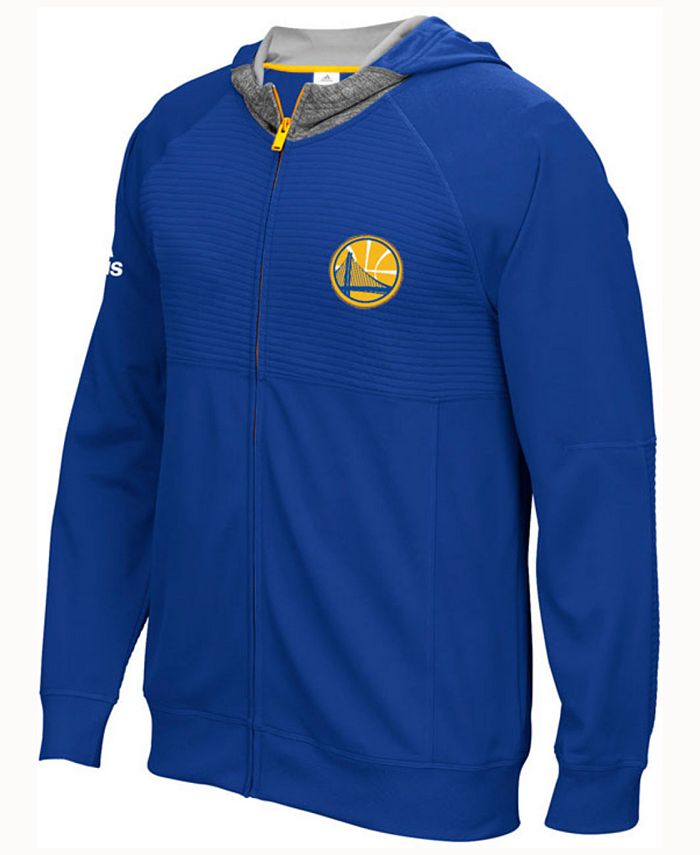 adidas Men's Golden State Warriors Pre-Game Full-Zip Hooded Jacket - Macy's