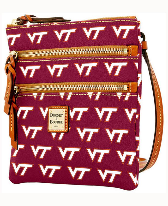 Dooney & Bourke Virginia Tech Hokies Triple-Zip Crossbody Bag - Macy's