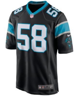 Nike Carolina Panthers No58 Thomas Davis Sr Blue Alternate Men's Stitched NFL Elite Drift Fashion Jersey