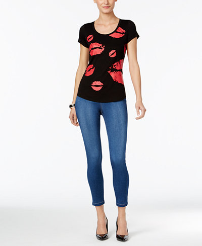 Thalia Sodi Kiss Graphic T-Shirt & Jeggings, Only at Macy's