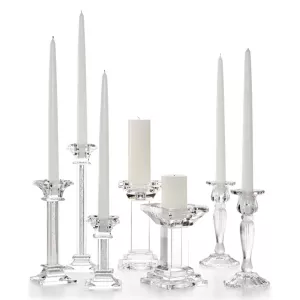 Godinger Lighting By Design Assorted Crystal Candle Holder Collection