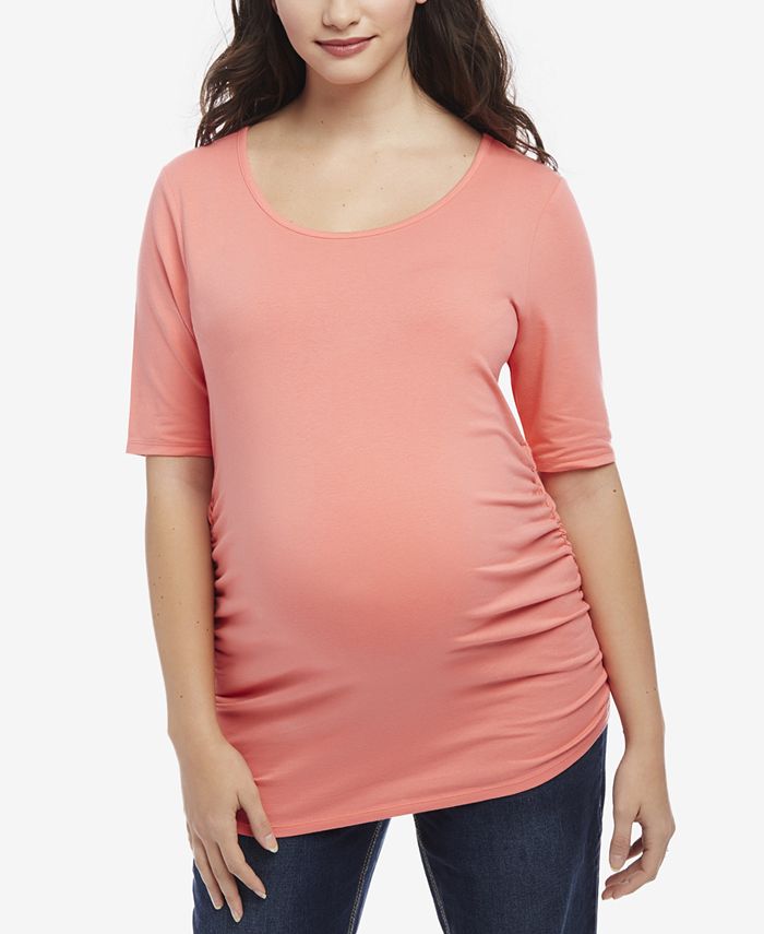 Motherhood Maternity Plus Size Ruched TShirt Macy's