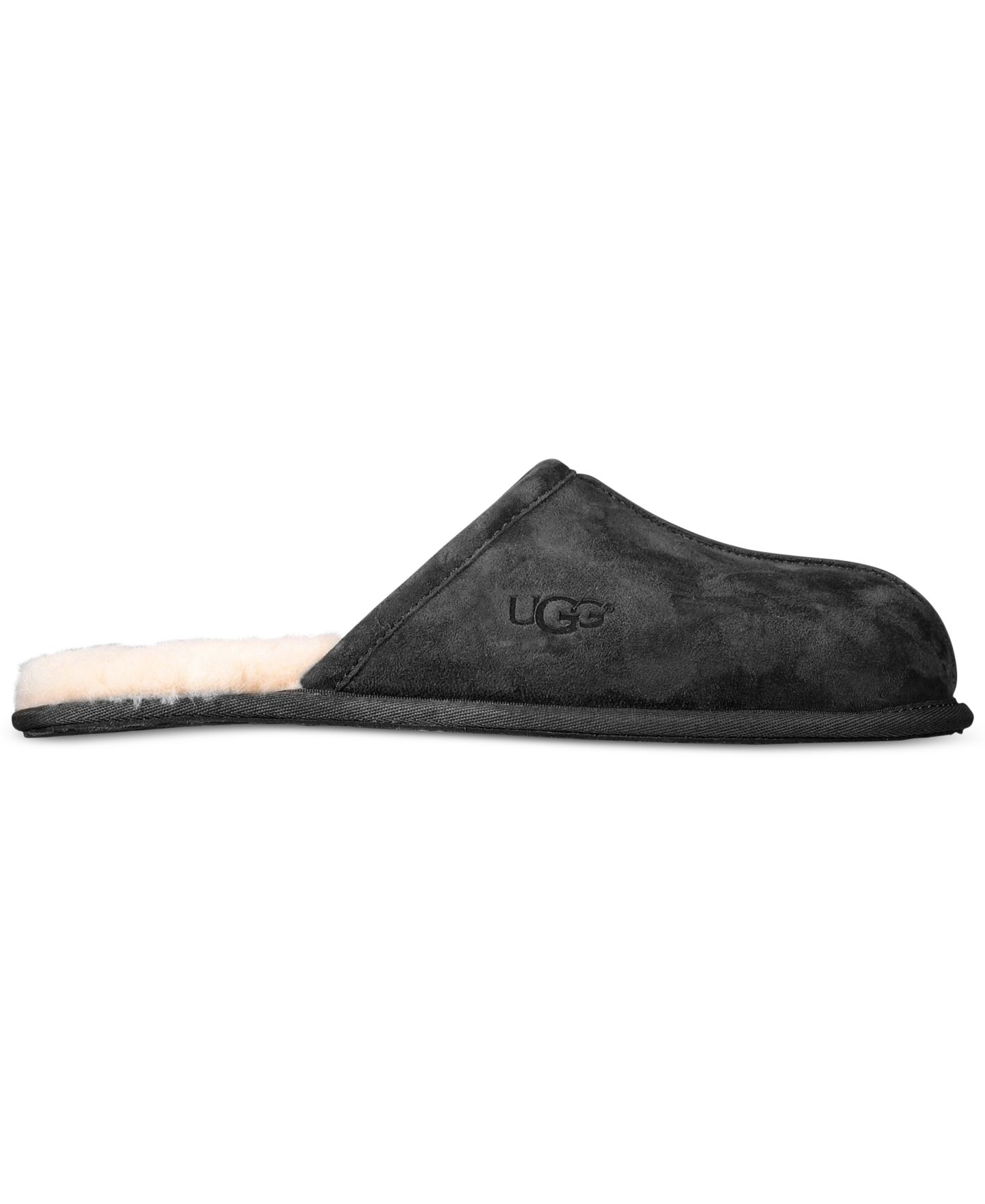 Мужские тапочки UGG® Scuff Slippers, цвет: Чёрный — фото 2