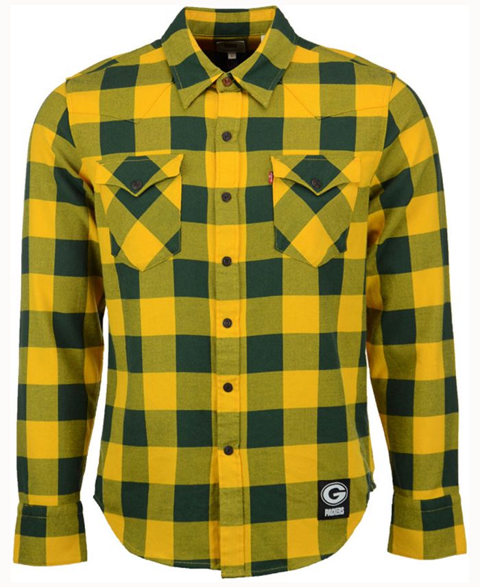 Levi's Men's Green Bay Packers Plaid Barstow Western Top & Reviews - Sports  Fan Shop - Macy's
