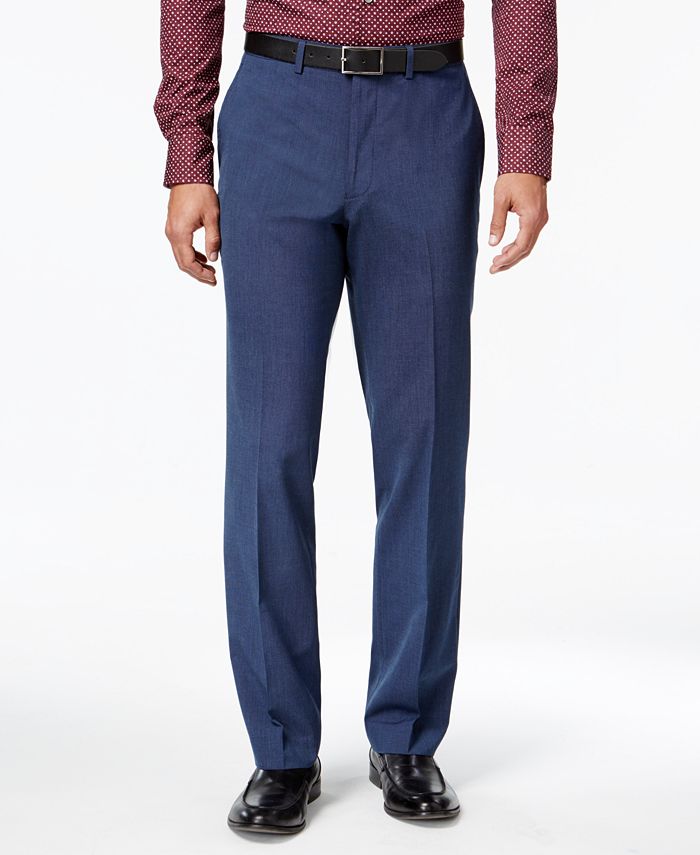 Kenneth Cole Reaction Men's Slim-Fit Blue Pindot Suit - Macy's