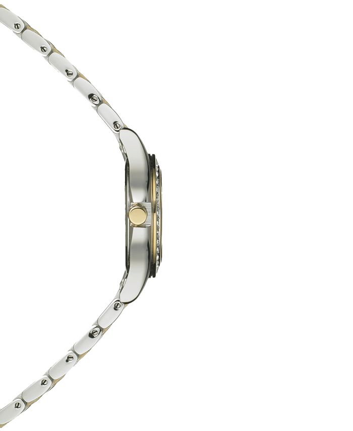 Seiko Women's Solar Two-Tone Stainless Steel Bracelet Watch 29mm SUT312 ...