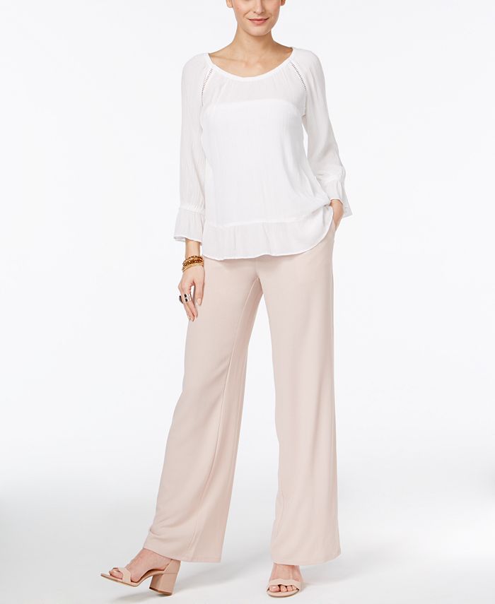 INC International Concepts I.N.C. Peasant Top u0026 Wide-Leg Pants, Created for  Macy's - Macy's