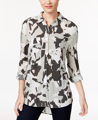 Calvin Klein Jeans Camouflage-Print Shirt