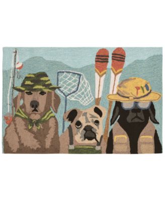 Liora Manne Front Porch Indoor/Outdoor Fishing Patrol Dk Mult 2' x 3' Area Rug